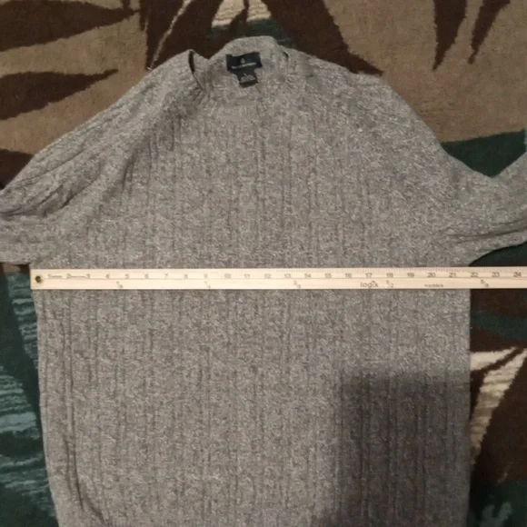 Brooks Brothers Light Gray Crewneck Sweater Wool Blend Long Sleeve Womens Large - Picture 7 of 9